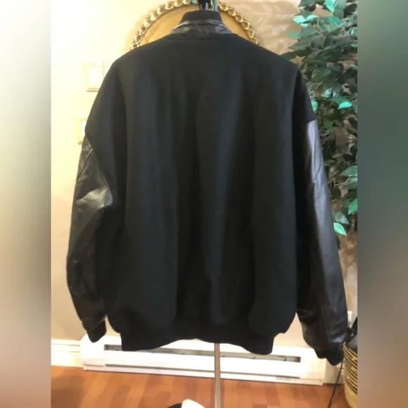 Black Bomber Jacket - Picture 3 of 5